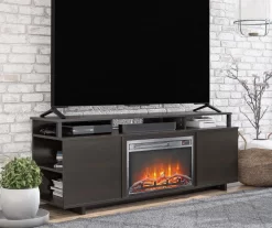 65" Himmel Espresso Electric Fireplace Console 8 65" Himmel Espresso Electric Fireplace Console -Chic Furniture Shop 810538249 2
