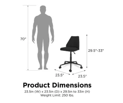 Novogratz Brittany Office Chair 18 Novogratz Brittany Office Chair -Chic Furniture Shop 810538398 6