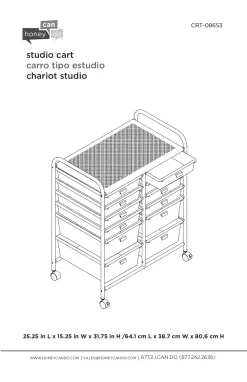 Black Metal 12-Drawer Rolling Storage Cart 11 Black Metal 12-Drawer Rolling Storage Cart -Chic Furniture Shop 810539917 6