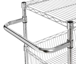 Chrome 3-Shelf Storage Cart -Chic Furniture Shop 810539919 4