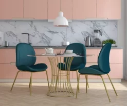 CosmoLiving Astor Velvet Dining Chair -Chic Furniture Shop 810540999 2