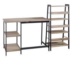 Soho 2-Piece Home Office Desk & Bookshelf Set -Chic Furniture Shop 810542285 2