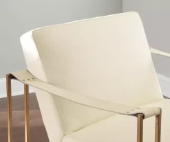 Kleemore Ostrich Embossed Leather Accent Chair -Chic Furniture Shop 810542293 4