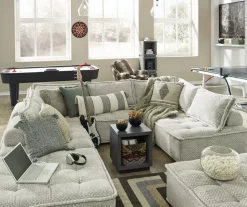 Bales Checkered Taupe Upholstered Accent Chair -Chic Furniture Shop 810542299 10