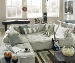 Bales Checkered Taupe Upholstered Accent Chair -Chic Furniture Shop 810542299 11