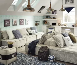 Bales Checkered Taupe Upholstered Accent Chair -Chic Furniture Shop 810542299 15