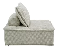 Bales Checkered Taupe Upholstered Accent Chair -Chic Furniture Shop 810542299 3