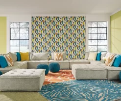 Bales Checkered Taupe Upholstered Accent Chair -Chic Furniture Shop 810542299 5