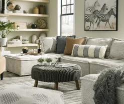 Bales Checkered Taupe Upholstered Accent Chair -Chic Furniture Shop 810542299 8