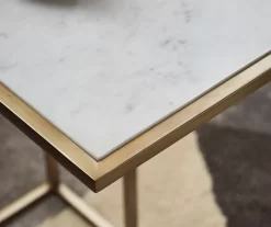 Lanport White Marble C Side Table -Chic Furniture Shop 810542314 7