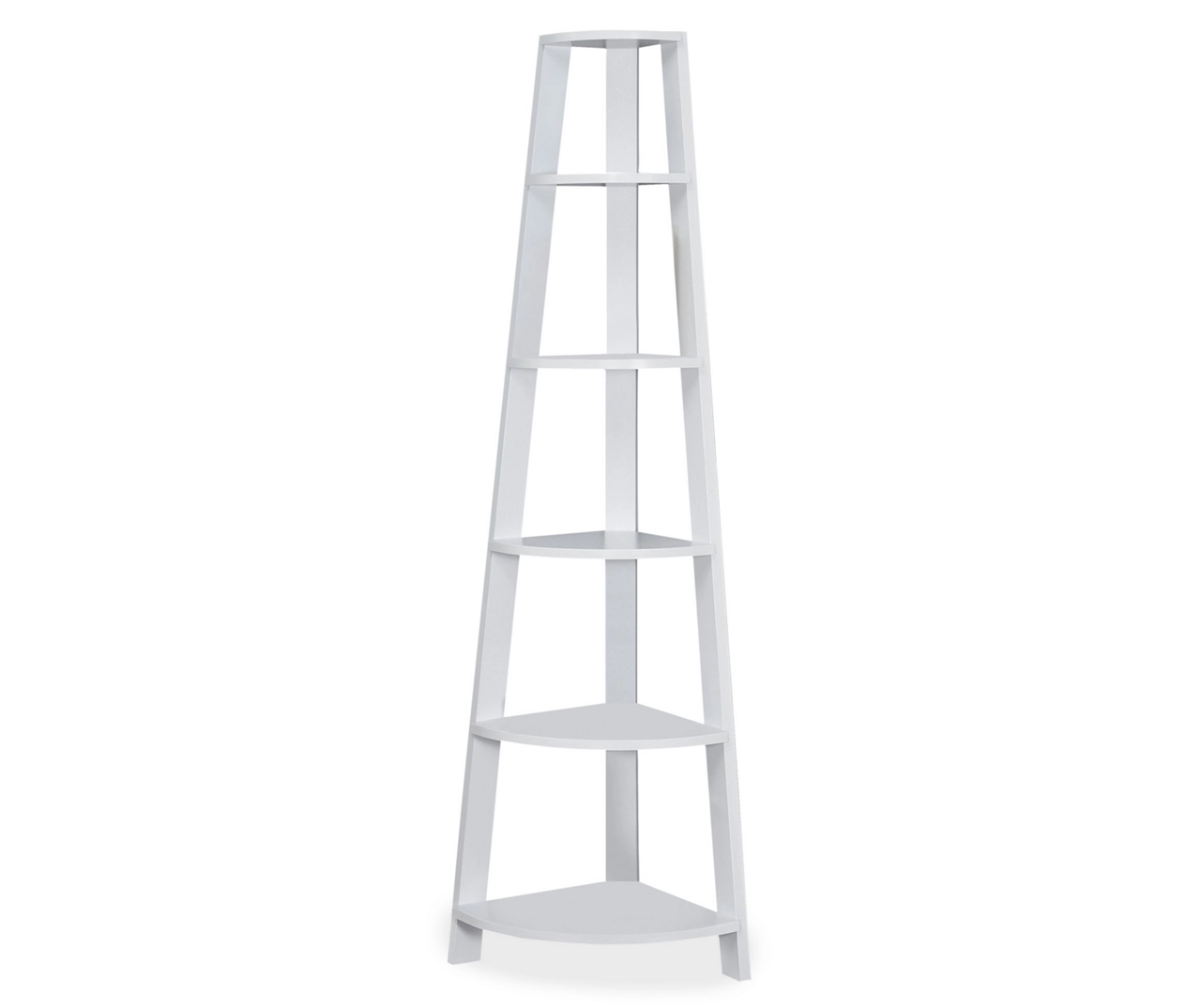 Monarch 5-Shelf Etagere Corner Bookcase