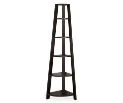 Monarch 5-Shelf Etagere Corner Bookcase -Chic Furniture Shop 810542449 2