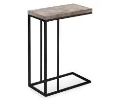 Monarch Reclaimed Wood Look C Side Table -Chic Furniture Shop 810542489 2