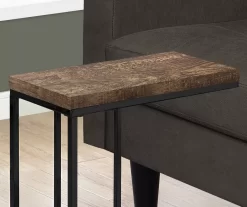 Monarch Reclaimed Wood Look C Side Table -Chic Furniture Shop 810542491 3
