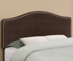 Monarch Faux Leather Button Tufted Headboard -Chic Furniture Shop 810542517 1