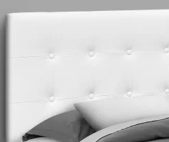 Monarch Faux Leather Button Tufted Headboard -Chic Furniture Shop 810542527 3