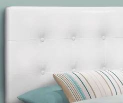 Monarch Faux Leather Button Tufted Headboard -Chic Furniture Shop 810542528 3