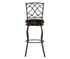 Pike Brown 3-Piece Upholstered Adjustable Swivel Stool Set -Chic Furniture Shop 810543038 A0 2