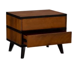 Manhattan Walnut 2-Drawer Mid-Century Wood Nightstand -Chic Furniture Shop 810543109 A0 6