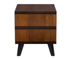 Manhattan Walnut 2-Drawer Mid-Century Wood Nightstand -Chic Furniture Shop 810543109 A1 3