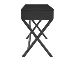 Kari Black 2-Drawer Campaign Desk -Chic Furniture Shop 810543190 5