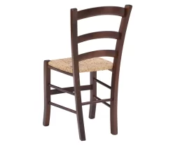 Bordeaux Walnut Handwoven Ladder Back Side Chairs, 2-Pack -Chic Furniture Shop 810543200 A2