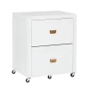 Kari White 2-Drawer Rolling Filing Cabinet