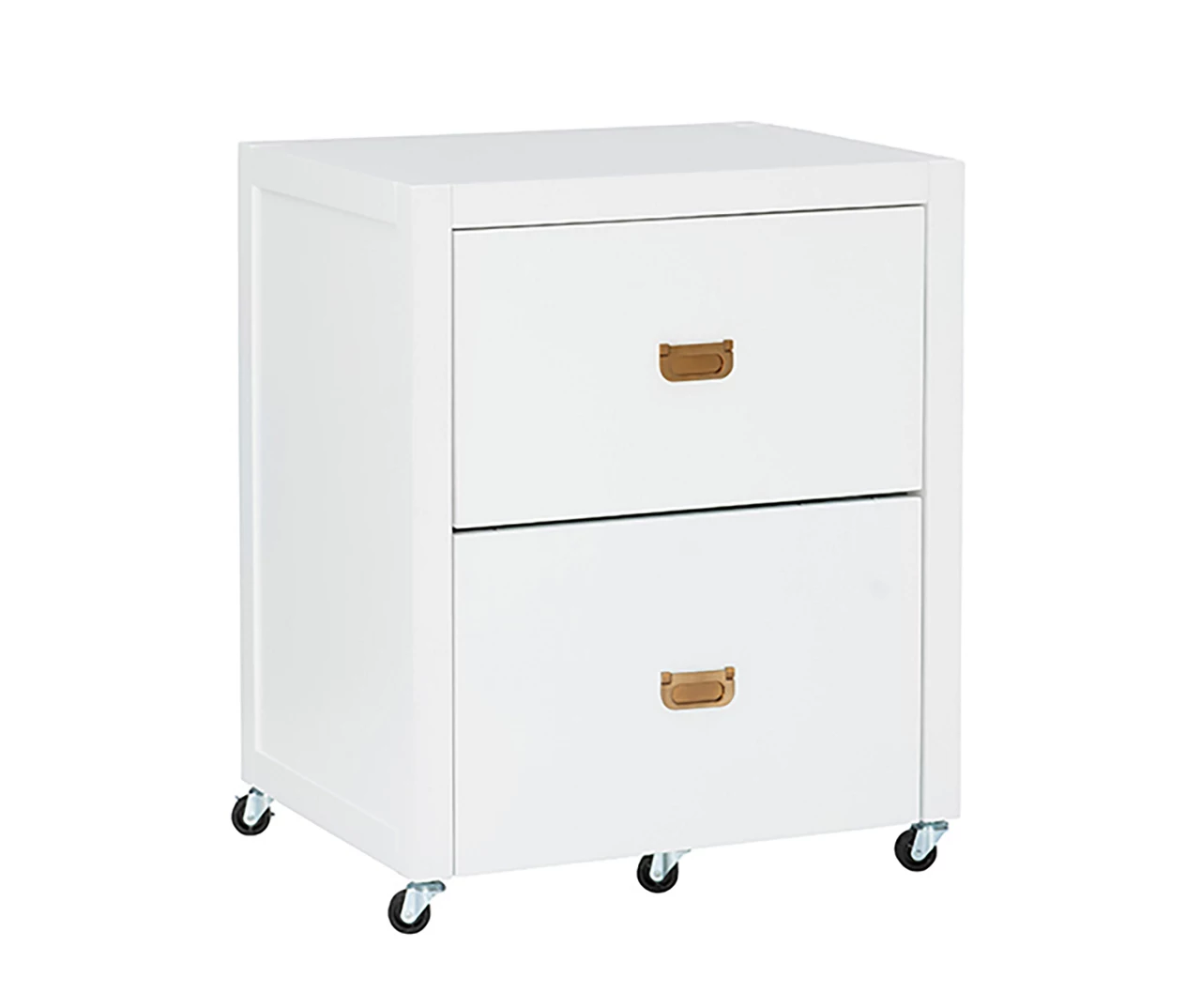 Kari White 2-Drawer Rolling Filing Cabinet 1 Kari White 2-Drawer Rolling Filing Cabinet