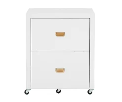 Kari White 2-Drawer Rolling Filing Cabinet 7 Kari White 2-Drawer Rolling Filing Cabinet -Chic Furniture Shop 810543247 3