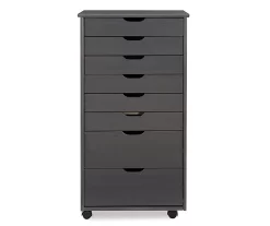 Craft Mate Gray Wood 8-Drawer Rolling Storage Cart 7 Craft Mate Gray Wood 8-Drawer Rolling Storage Cart -Chic Furniture Shop 810543293 3