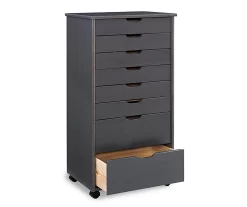 Craft Mate Gray Wood 8-Drawer Rolling Storage Cart 9 Craft Mate Gray Wood 8-Drawer Rolling Storage Cart -Chic Furniture Shop 810543293 5