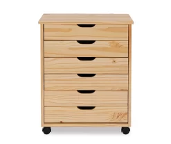 Craft Mate Wide Natural 6-Drawer Rolling Storage Cart 7 Craft Mate Wide Natural 6-Drawer Rolling Storage Cart -Chic Furniture Shop 810543296 3