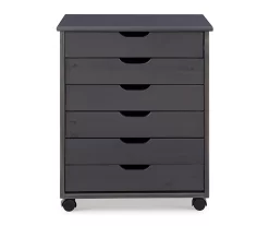 Craft Mate Wide Gray 6-Drawer Rolling Storage Cart 6 Craft Mate Wide Gray 6-Drawer Rolling Storage Cart -Chic Furniture Shop 810543297 3