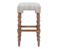 Chilton Brown Striped Backless Bar Stool -Chic Furniture Shop 810543327 A1 3