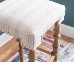 Chilton Brown Striped Backless Bar Stool -Chic Furniture Shop 810543327 A8 7