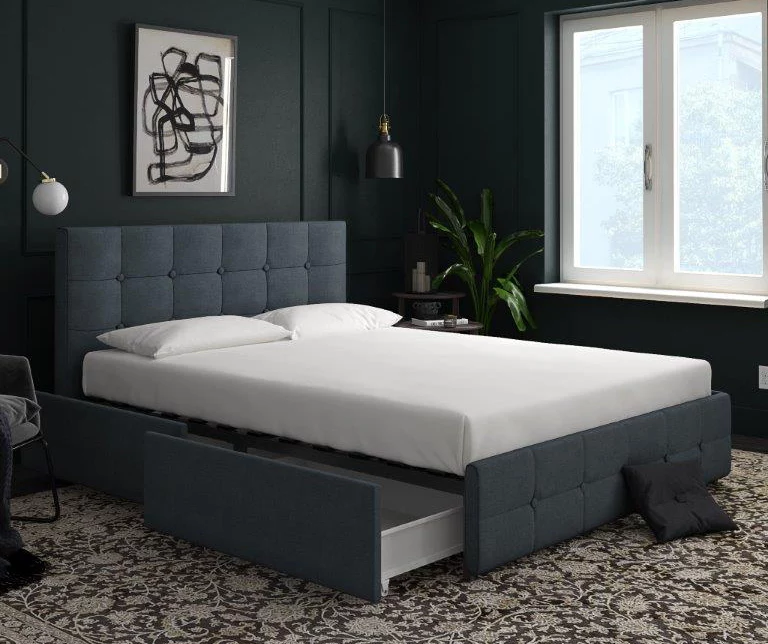 Atwater Living DHP Ryder Linen Upholstered Bed With Storage 5 Atwater Living DHP Ryder Linen Upholstered Bed With Storage - Image 5