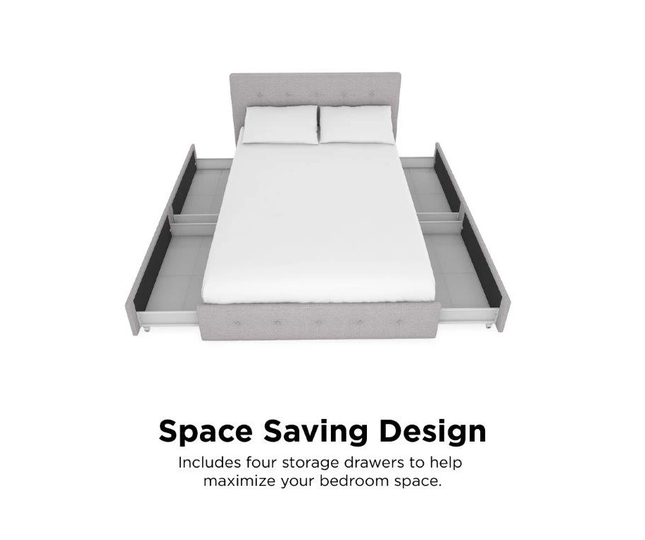 Atwater Living DHP Ryder Linen Upholstered Bed With Storage 18 Atwater Living DHP Ryder Linen Upholstered Bed With Storage - Image 18