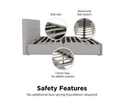 Atwater Living DHP Ryder Linen Upholstered Bed With Storage 38 Atwater Living DHP Ryder Linen Upholstered Bed With Storage -Chic Furniture Shop 810543649 2