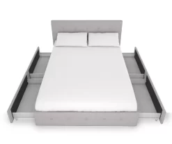 Atwater Living DHP Ryder Linen Upholstered Bed With Storage 36 Atwater Living DHP Ryder Linen Upholstered Bed With Storage -Chic Furniture Shop 810543649 3