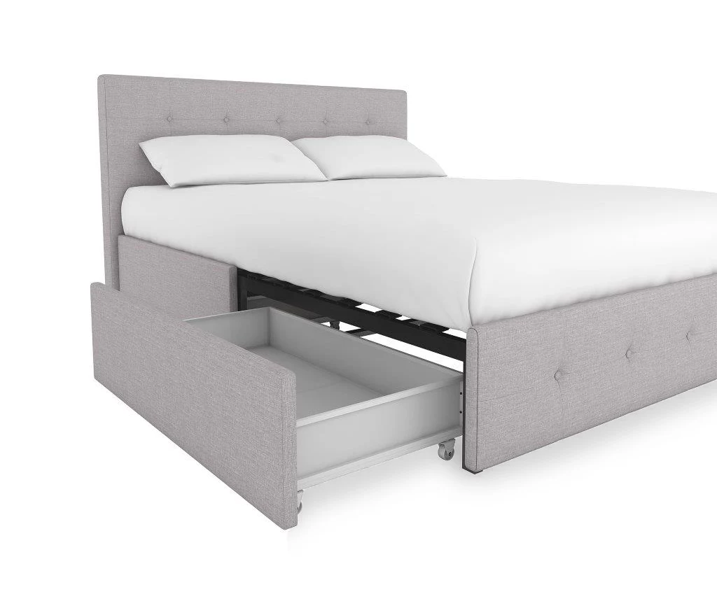 Atwater Living DHP Ryder Linen Upholstered Bed With Storage 3 Atwater Living DHP Ryder Linen Upholstered Bed With Storage - Image 3