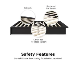 DHP Micah Black Faux Leather King Platform Bed 10 DHP Micah Black Faux Leather King Platform Bed -Chic Furniture Shop 810543681 5