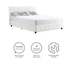 DHP Dana Faux Leather Upholstered Queen Bed -Chic Furniture Shop 810543736 1