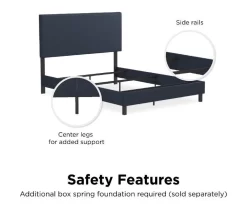 Atwater Living DHP Jazmine Linen Upholstered Queen Bed -Chic Furniture Shop 810543815 2