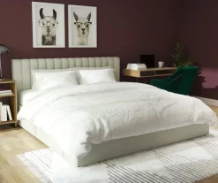 Brittany Gray Upholstered King Storage Bed 8 Brittany Gray Upholstered King Storage Bed -Chic Furniture Shop 810548782 3