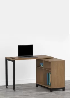 Seven Hills Acorn Metal & Melamine 4-Cube Pivot Desk With USB Charging -Chic Furniture Shop 810561090 11