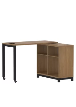Seven Hills Acorn Metal & Melamine 4-Cube Pivot Desk With USB Charging -Chic Furniture Shop 810561090 31