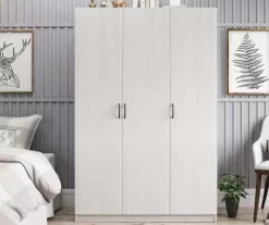 Ivory Oak 3-Door Storage Wardrobe 18 Ivory Oak 3-Door Storage Wardrobe -Chic Furniture Shop 810561398 11