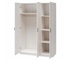 Ivory Oak 3-Door Storage Wardrobe 19 Ivory Oak 3-Door Storage Wardrobe -Chic Furniture Shop 810561398 21
