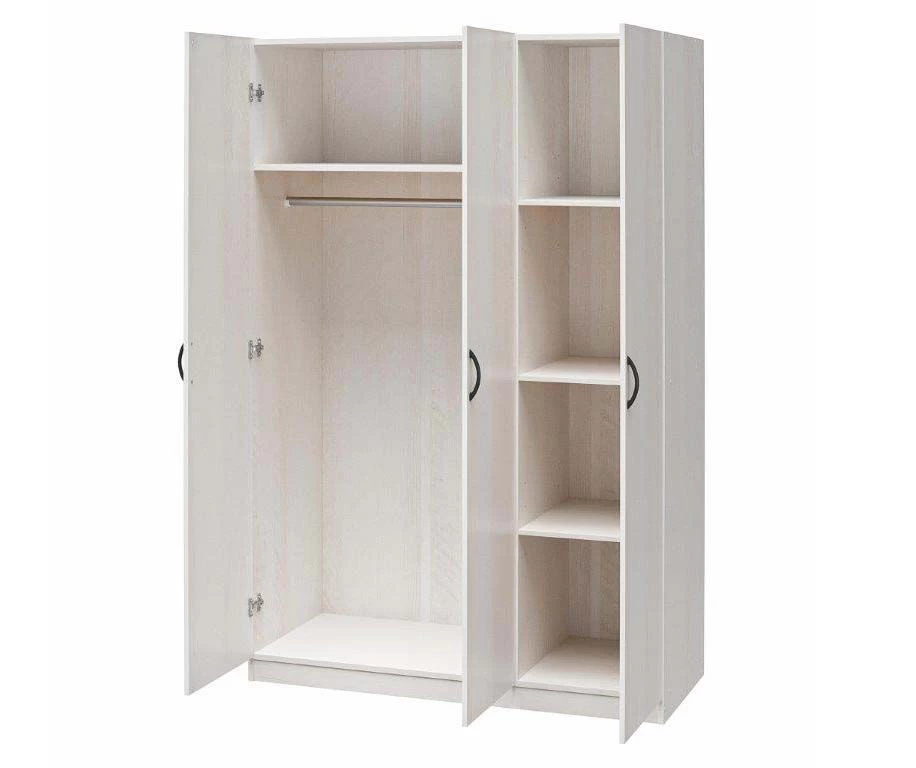 Ivory Oak 3-Door Storage Wardrobe 9 Ivory Oak 3-Door Storage Wardrobe - Image 9