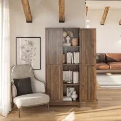 Seven Hills Columbia Walnut 2-Door Storage Cabinet -Chic Furniture Shop 810563167 51